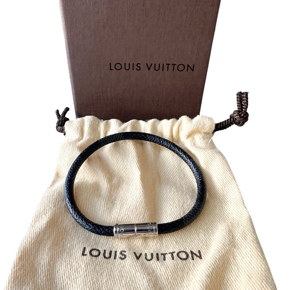 SOLD Louis Vuitton Damier Graphite Keep It Bracelet - Picture 7 of 7